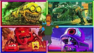 МИНЬОН НА ПАРОВОЗИКЕ ТОМАСЕ ПРОТИВ ДИНОЗАВРОВ СУПЕРГЕРОЕВ 🚂 МАКВИН ПАУК И ЧУДО-АВТОБУС ⚡️