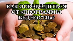 КАК ОСВОБОДИТЬСЯ ОТ «ПРОГРАММЫ БЕДНОСТИ?» Что делать, чтобы освободиться от  «программы бедности»