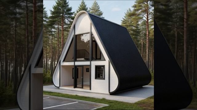 A‑Frame со скруглёнными краями из 70‑мм бруса