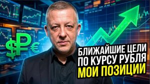 Ближайшие цели по курсу рубля. Мои позиции.