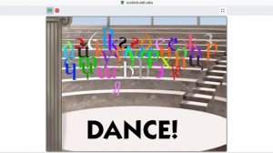 color alphabet dancing