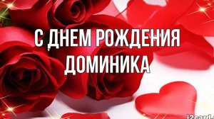 С днем рождения Доминика!