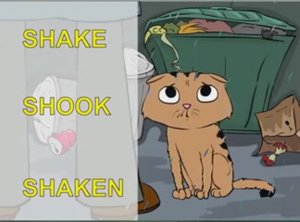 Irregular verbs song, Max the Cat, Part 1