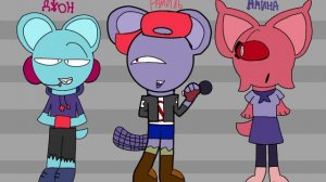 Вот остальные персы (Дизайн Самвела и Миланы в одном из артов уже неканоничный)