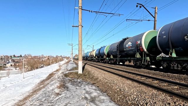 Синара и зеленая машка встретились на перегоне Серпухов-Тарусская 14.03.2026