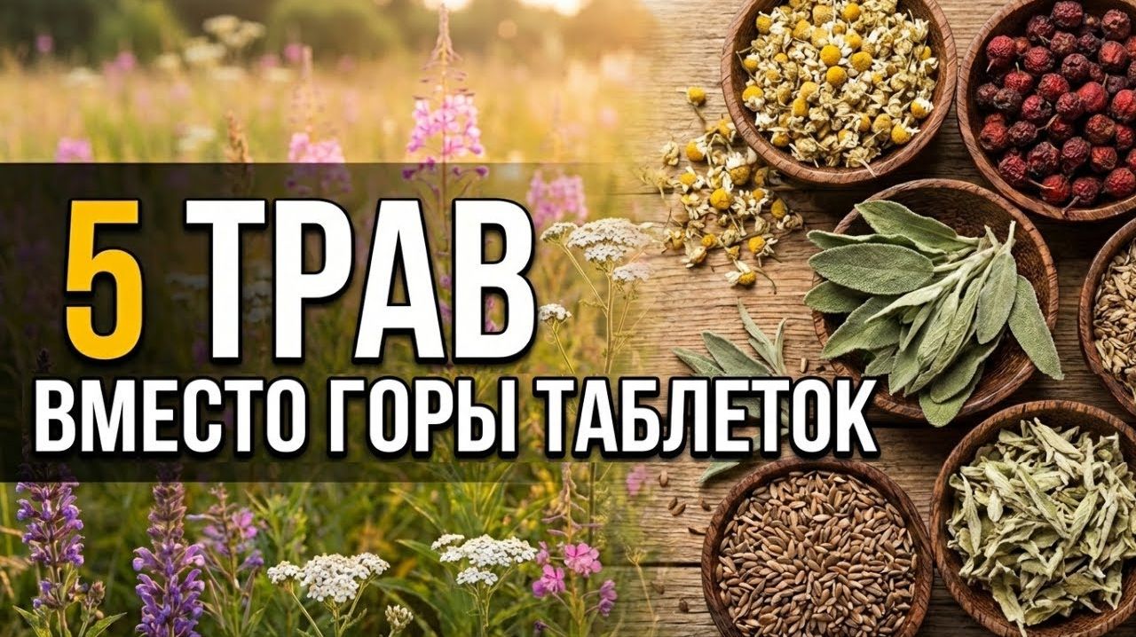Врач: эти травы могут заменить таблетки!✅ Это важно знать, если вам больше 60 лет!☀️