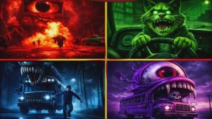 ШКОЛЬНЫЙ АВТОБУС Против МОНСТРОВ 🚂 ЭПИЧЕСКАЯ БИТВА Мультяшных МАШИН! (Кофен Дэнс)