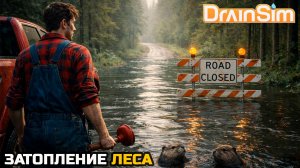 ЗАТОПЛЕНИЕ ЛЕСНОЙ ДОРОГИ - DrainSim №2