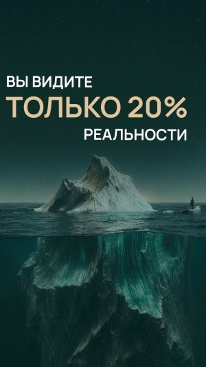 Вы видите только 20% реальности