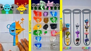 ДЕЛАЕМ СПРУНКИ СВОИМИ РУКАМИ! РУЧИЩАМИ!!! SPRUNKI DIY УГАДАЙ СПРУНКИ ПО ЦВЕТУ ПОДБОРКА ПЕРСОНАЖЕЙ