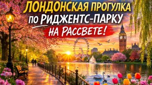 Лондонская прогулка по Риджентс-парку на рассвете 4K