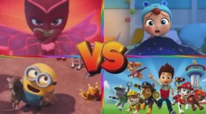 ГЕРОИ В МАСКАХ Против ЩЕНЯЧЬЕГО ПАТРУЛЯ и МИНЬОНОВ  ЭПИЧЕСКАЯ БИТВА Мультяшных ГЕРОЕВ! (Кофен Дэнс)