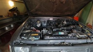 Toyota Hilux, 1997 запуск в -5 с посаженым аккумулятором