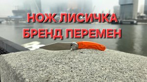 Ножевой кубик рубик. Нож ЛИСИЧКА от бренда ПЕРЕМЕН из стали 8Cr14MoV с рамочным замком. НОВИНКА!