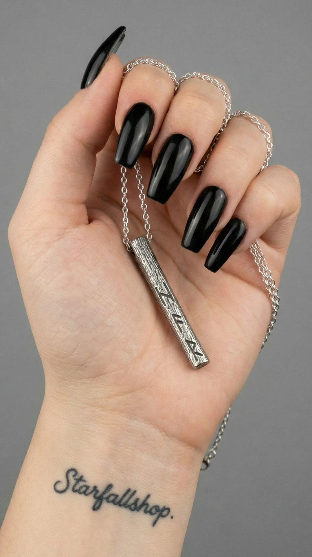 Стальной кулон "Скандинавский Амулет" от StarfallShop с руническим ставом Хагалаз–Ансуз–Райдо