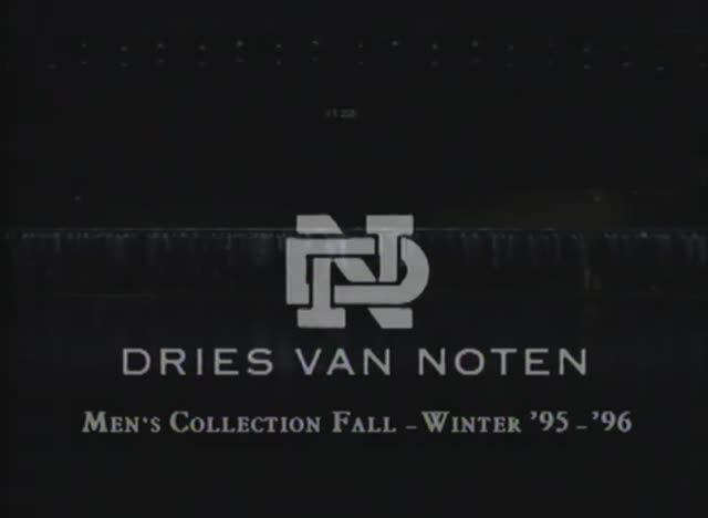 Показ мужской коллекции Dries Van Noten 011 осень-зима 1995-1996 (без звука)
