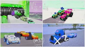 🔥Молния Маккуин: Музыкальный заезд на 4 цвета! 🏎️🌈 Прыжки по плиткам: Экстремальный ритм