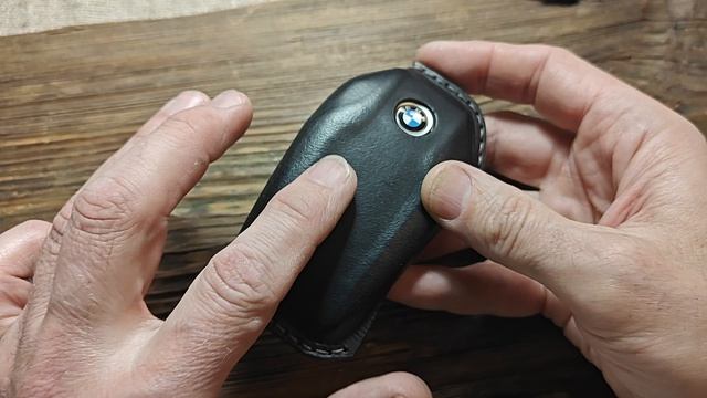Чехол для ключа BMW с дисплеем из итальянской кожи Buttero