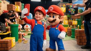 SUPER MARIO 🍄 МАРИО И ДРУЗЬЯ КАК 6-ЛЕТНИЕ ДЕТИ ЛЕГЕНДАРНАЯ ИГРА МАРИО 1 — РЕАКЦИЯ