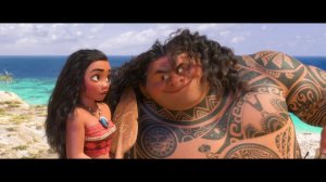 Встреча Мауи и Моаны отрывок из мультфильма Моана 2016