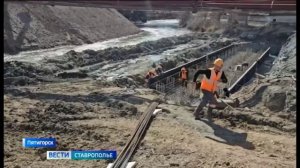 Реконструкция аварийного моста продолжается в Пятигорска: что уже сделано