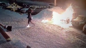 Задержана подозреваемая в поджоге автомобиля полиции