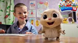 "Оживший Рисунок: Лабу бу . Целый Медведь в Ванне | Забавное Детское Видео + Сказка от бабы яги "