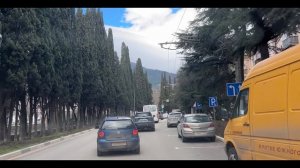 Ялта. Руданского, Московская, Киевская улицами. Автовокзал. 26.02.2026. Крым. Crimea. Yalta.