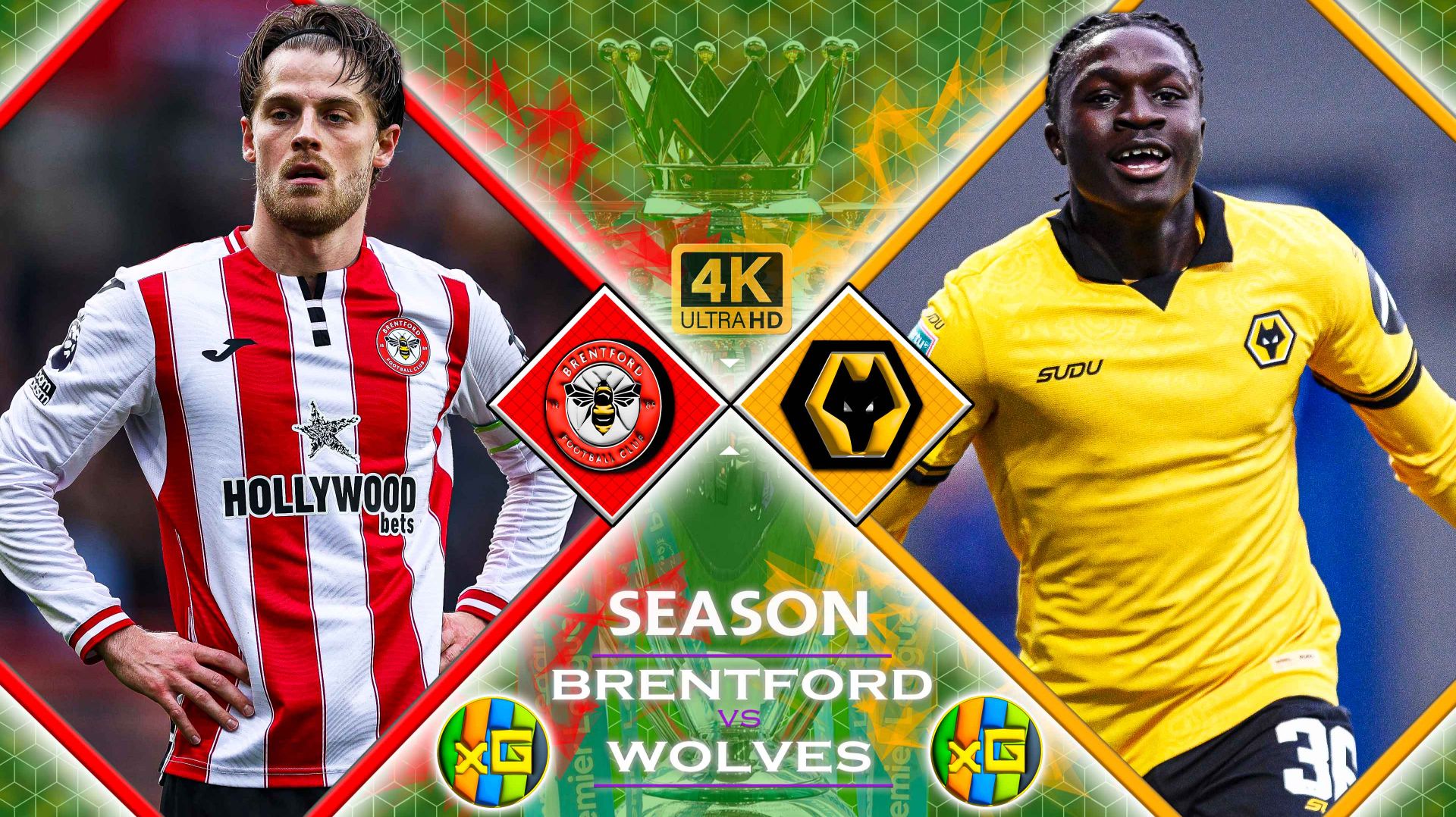 Брентфорд — Вулверхэмптон | Чемпионат Англии | 16.03.2026 | Прямая трансляция |xG