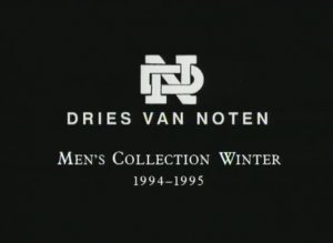 Показ мужской коллекции Dries Van Noten осень-зима 1994-1995
