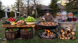 Жизнь в Деревне- - Медленно жареная курица на садже – деревенская кухня
