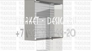 Витрина на стену с экономпанелью в магазин