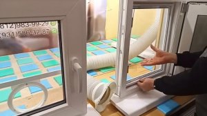 Вариант вставки для мабильного кондиционера в окно 1