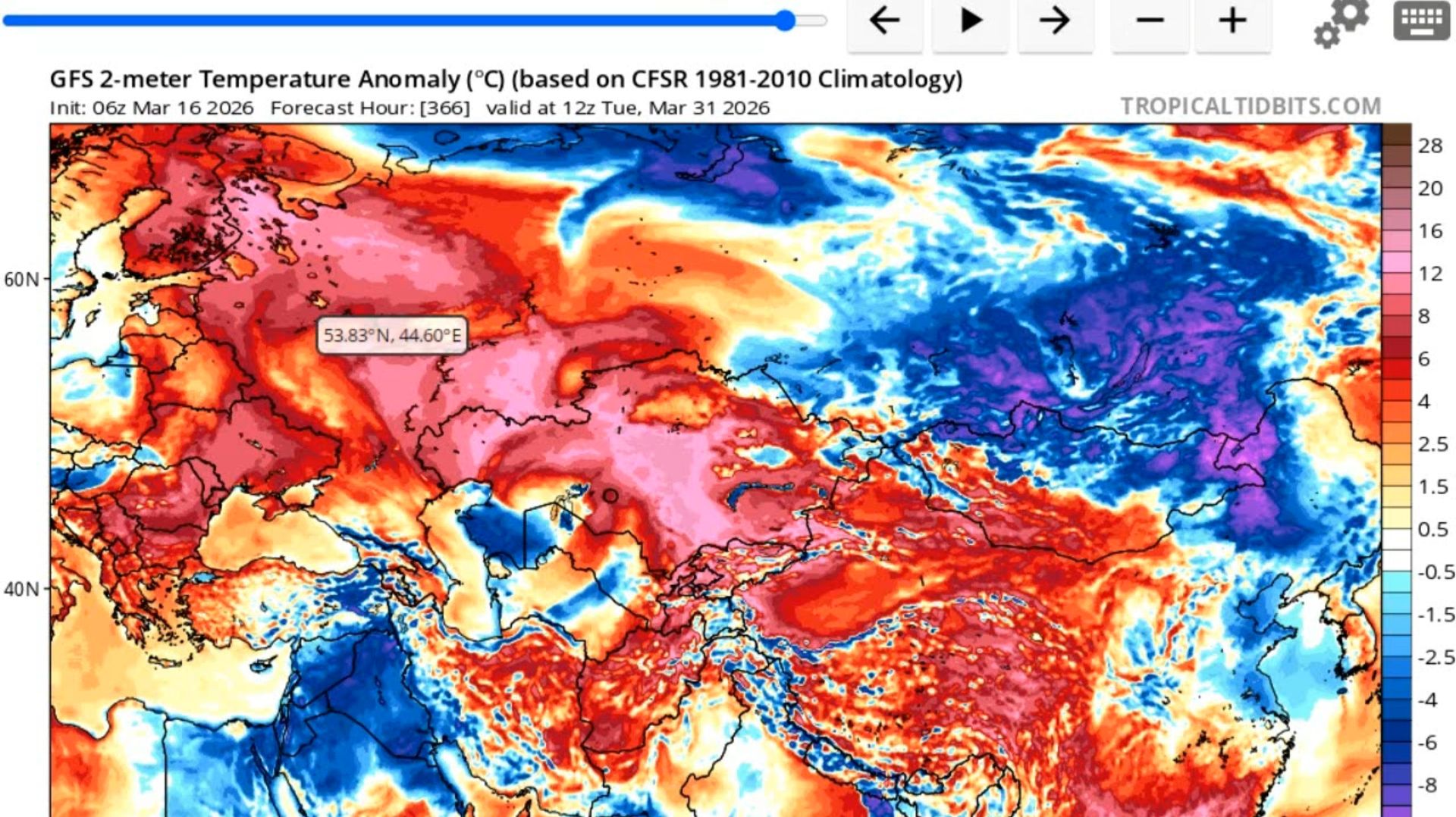 До конца марта на ЕТР будет преобладать очень теплая погода. Предварительный прогноз