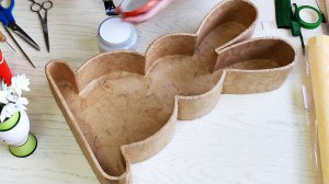 Зайчик из картона