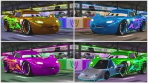 МОЛНИЯ МАККУИН и ЧЕТЫРЕ ЦВЕТА 🏎️ ЭПИЧЕСКАЯ БИТВА Мультяшных МАШИНОК! (Кофен Дэнс)