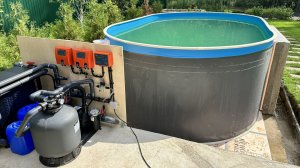 Бассейн с Глубиной = 1,5 м! Бассейн Гигабасс за 1 День + Подогрев воды, Автоматика