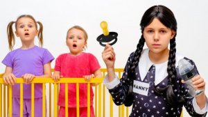 Когда Уэнсдей становится вашей няней! Детская веселая история