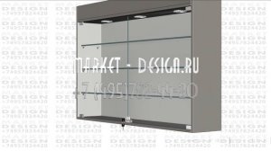 Витрина на стену с тремя полками