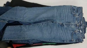 39047 Джинсы женские бренд, 18пак, 6E3, секонд (cream/extra) оптом