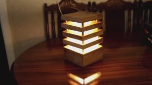 Светильник настольный из дерева (изготовление)