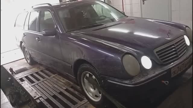 Мерс W210 мощность на стенде до Алгоритма