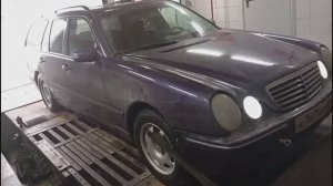 Мерс W210 мощность на стенде до Алгоритма