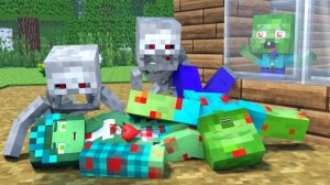 Печальная история 😥. Ребенок - сирота потерял своих родителей. Майнкрафт Мультик