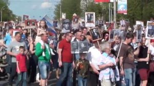 Бессмертный полк в Иванове 9 мая 2016 года