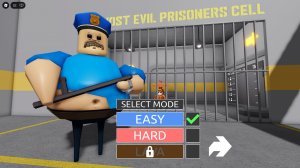 Побег из тюрьмы Барри в роблоксе, прохождение. Простой режим