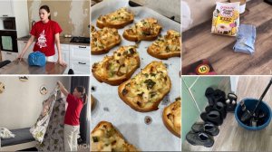 Трещит голова/ домашние дела/  горячие бутерброды из остатков курицы🔥