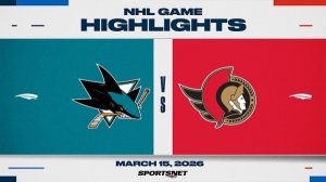 Обзор матча НХЛ | Оттава - Сан-Хосе (16.03.2026)
