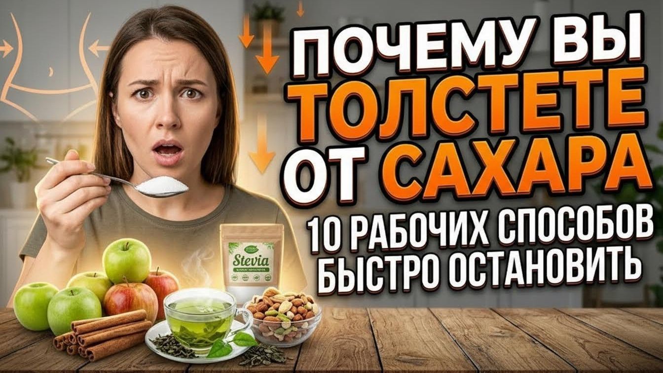 Почему вы толстеете от сахара и как это быстро остановить: 10 рабочих способов
