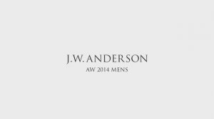 Показ мужской коллекции J.W. Anderson осень-зима 2014-2015